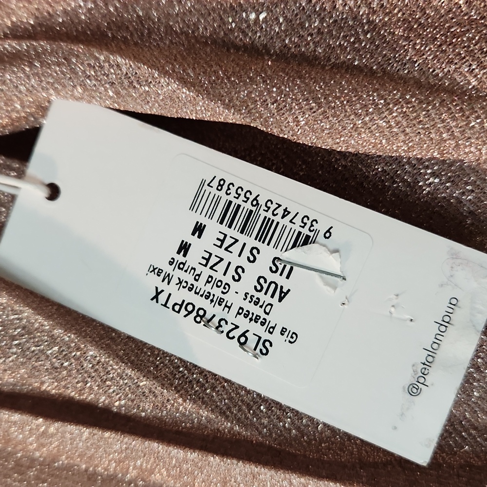 Petal & Pup Women's Gia Pleated Halterneck Maxi Dress - Picture 7 of 8